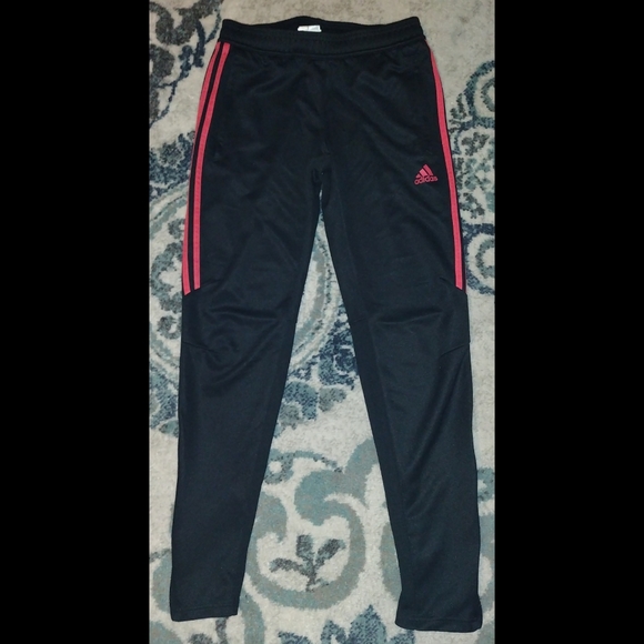Adidas Black & Red Track pants size small - Picture 2 of 7